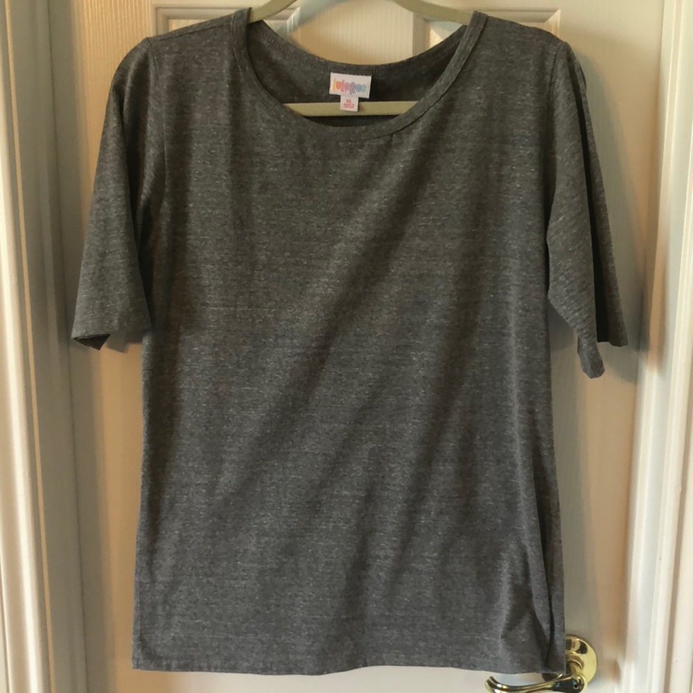 Solid heathered grey Lularoe Gigi!